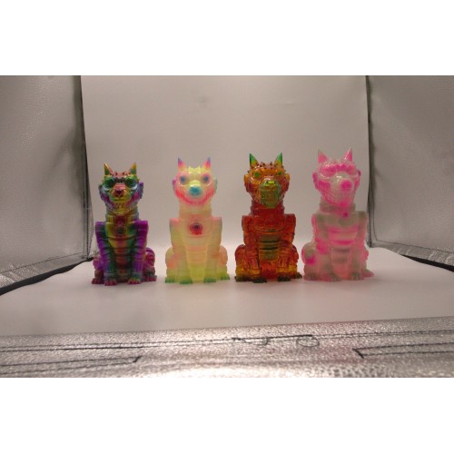 a kaiju sofubi of mexico dog