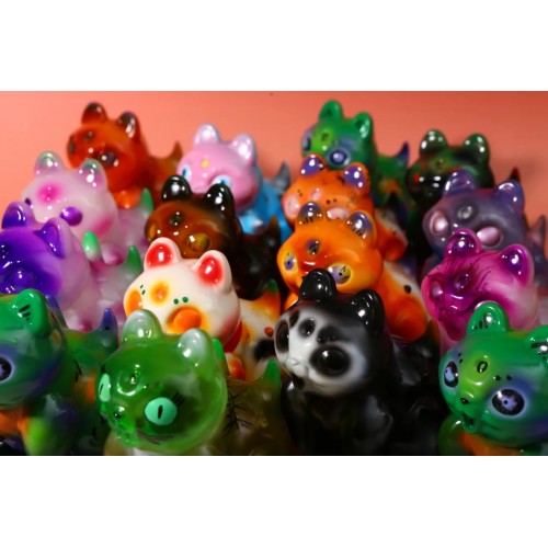 kaiju sofubi mult color cat kaiju sofubi mult color cat