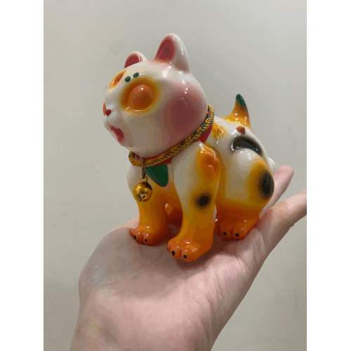 kaiju sofubi of yellow cat kaiju sofubi of yellow cat