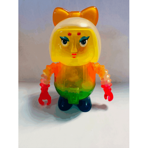 a sofubi of janpan style girl a sofubi of janpan style girl