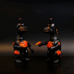 a kaiju sofubi of the gun monster