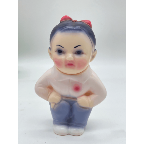 a liitle girl sofubi toy a liitle girl sofubi toy