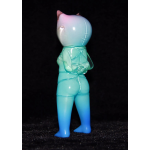 a clear  with multi color sofubi toy