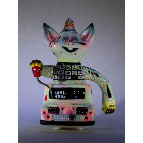 a cat of sofubi toy