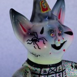 a cat of sofubi toy