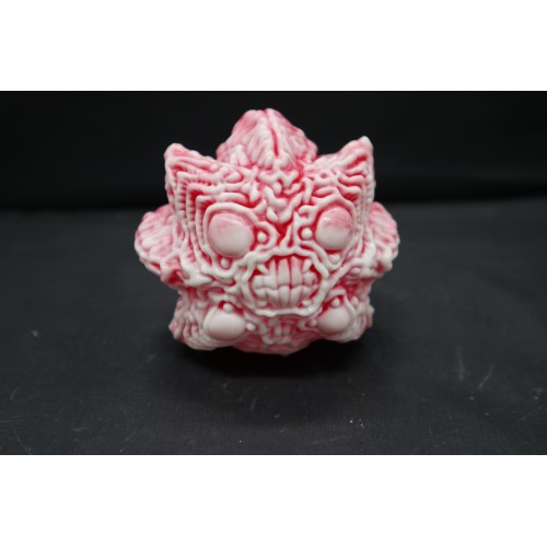 mix of red and claer sofubi toy mix of red and claer sofubi toy