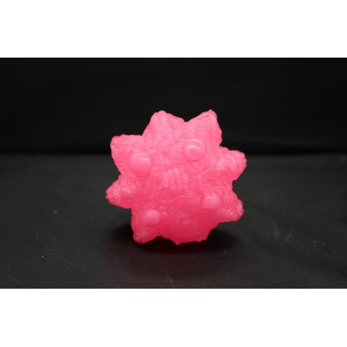 mix pink and clear sofubi toy mix pink and clear sofubi toy