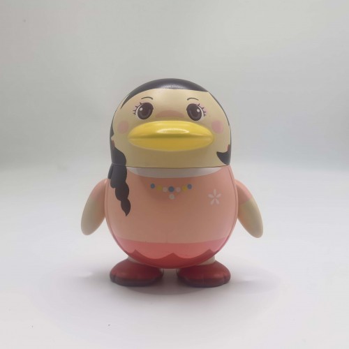 a cute pink penguin of vinyl toy a cute pink penguin of vinyl toy