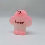 a cute pink sofubi cat sets a cute pink sofubi cat sets