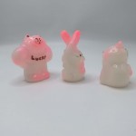 a cute pink sofubi cat sets a cute pink sofubi cat sets