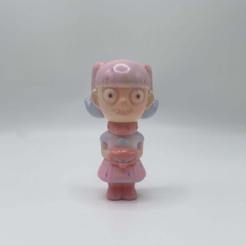 a pink cute sofubi girl a pink cute sofubi girl