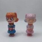 a cute multi color girl sofubi toy a cute multi color girl sofubi toy