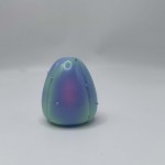 a blue cactus monster sofubi