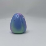 a blue cactus monster sofubi